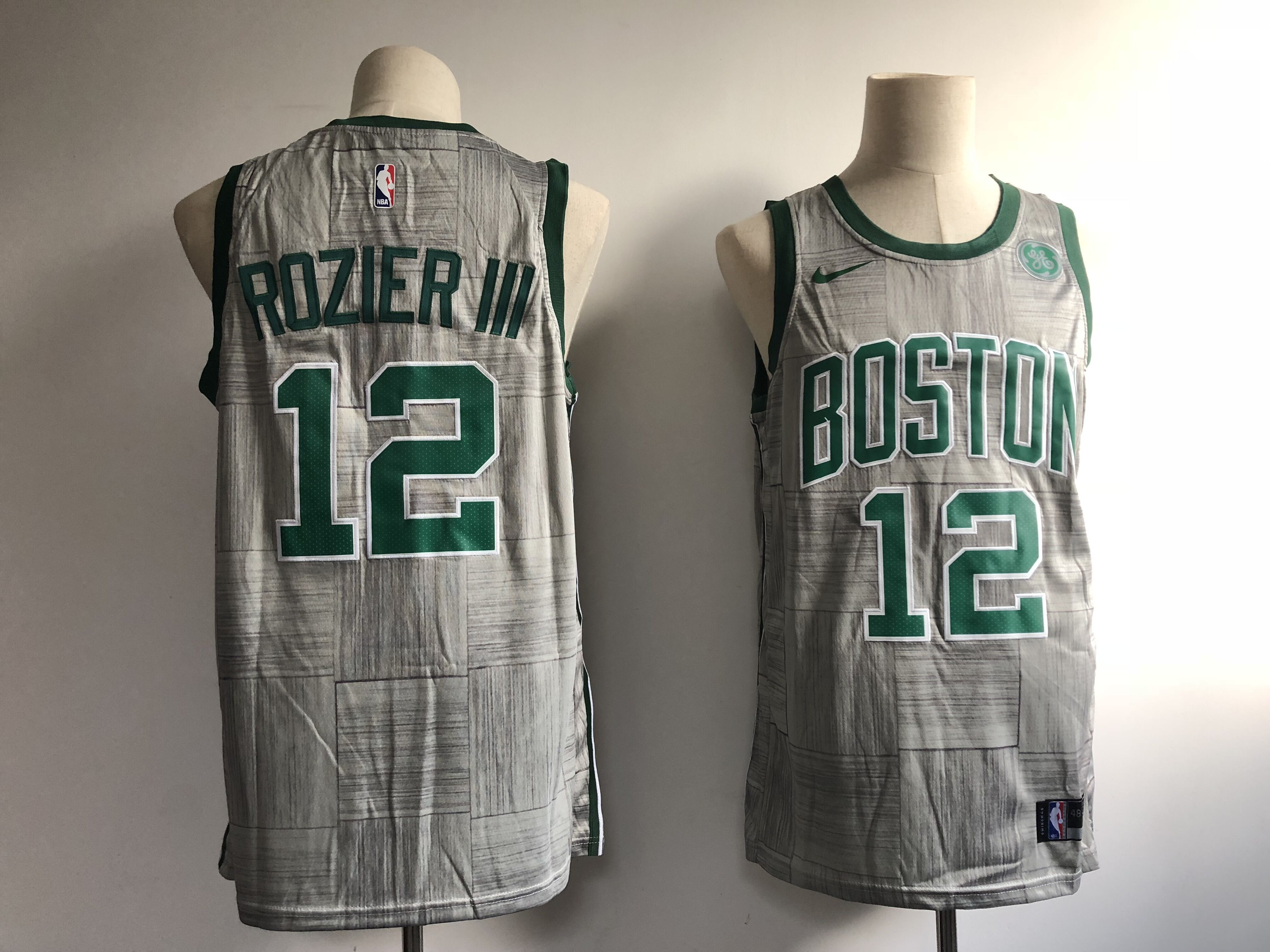 Men Boston Celtics #12 Rozieriii Grey City Edition Game Nike NBA Jerseys->philadelphia 76ers->NBA Jersey